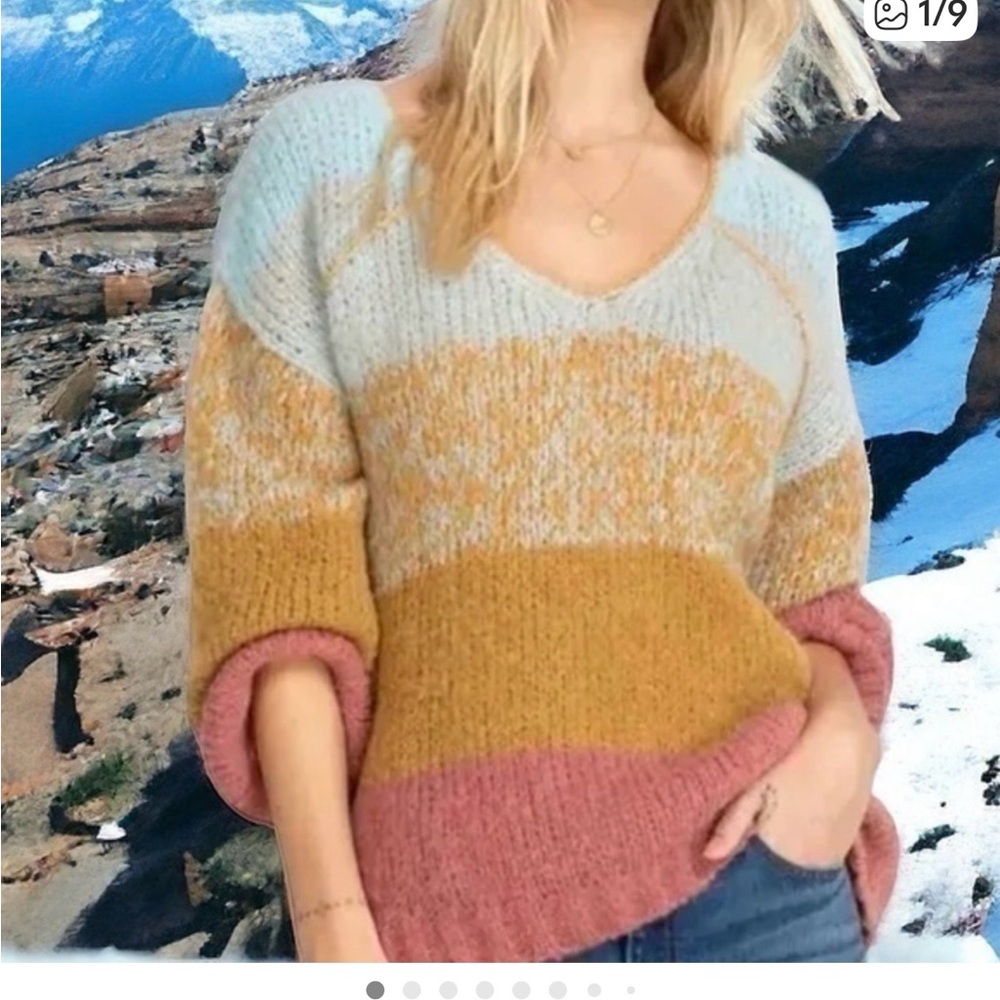 Johnny Was Colorblock Women's Sweater